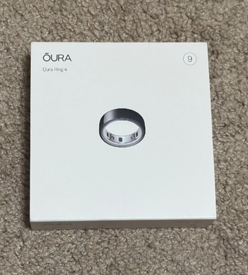Oura Ring 4 Smart Ring Activity Tracker BLACK Size 9 (JZ90-54144-09) SEALED