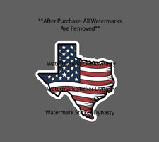 Texas USA Flag Sticker Waterproof Decal America United States Patriotic Gift NEW