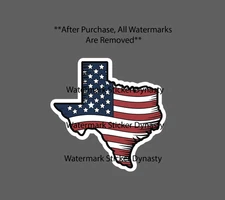 Texas USA Flag Sticker Waterproof Decal America United States Patriotic Gift NEW