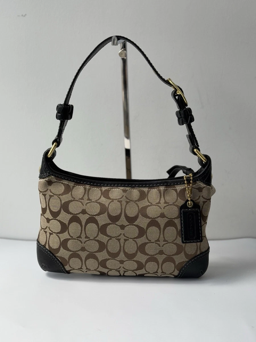 バッグ COACH Signature Hobo Shoulder Bag Brown Coach Brown Signature Hobo Bag | eBay