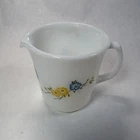 Pyrex Vintage Creamer Flirtation Blue Yellow Flowers Pattern Cup USA