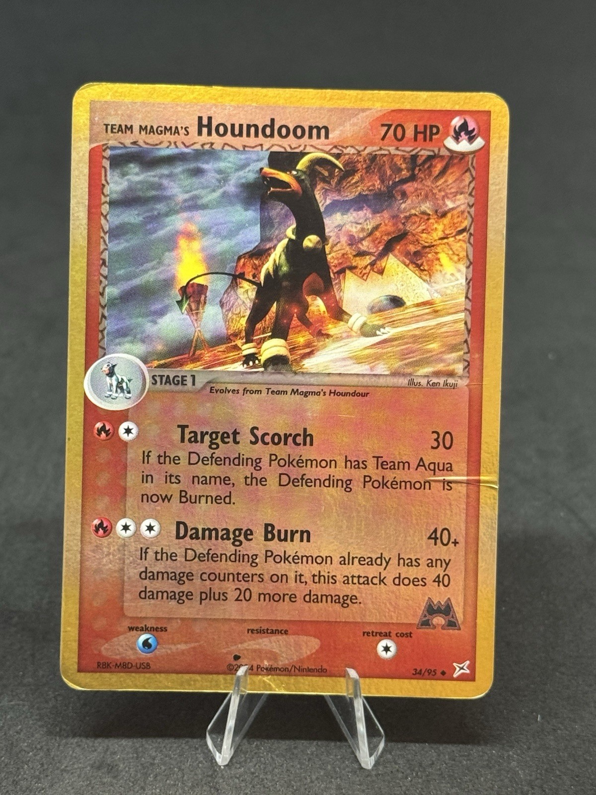 Team Magma's Houndoom 34/95 Team Magma vs Team Aqua Reverse Holo