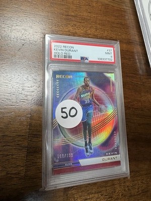 Panini 2022-23 Recon Holo Red Kevin Durant #37 Suns PSA 9 /199