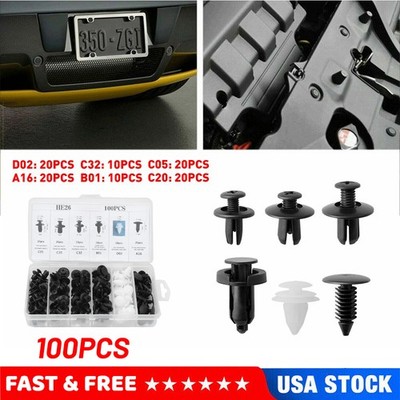 Clip Trim Car Push Pin Rivet Bumper Door Panel Retainer Fastener Kit