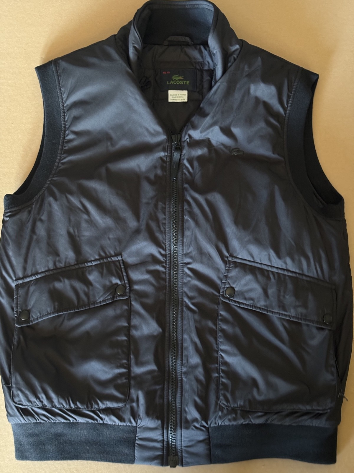 Lacoste Men's Water-Repellent Puffer Vest 52/5