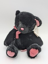 Russ Tenderlie Black Bear Plush 9 Inch I Love You Stuffed Animal Toy