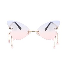  Occhiali da sole a forma di farfalla di personalità Occhiali da spiaggia in