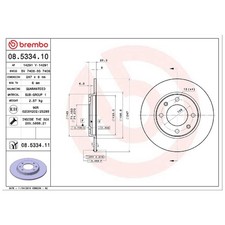 2x Bremsscheibe hinten für Peugeot 206 SW 2E/K 306 7A 7B | 26214568