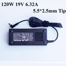 Original Delta 120W 19V 6.32A Charger Power Supply 5.5 2.5mm Tip AC Adapter