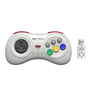 8Bitdo M30 2.4G Wireless Gamepad for Sega Genesis Mini and Mega Drive Mini and