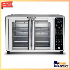 Gourmia French Door Digital Air Fryer Toaster Oven 24L 19 Presets Stainless New