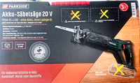 Parkside Akku-SäBelsäGe Fuchsschwanz TigersäGe ReciprosäGe Holz Metall Universal
