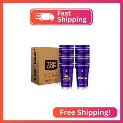 Top Cup NFL Minnesota Vikings Aluminum Party Cups, 20oz, 20 Count