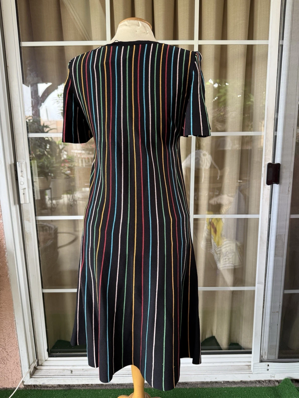 Abito maglia maglia maglia RED VALENTINO nero multicolore righe XL