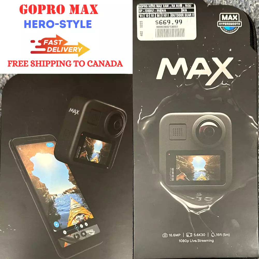 HERO-style GoPro MAX Waterproof Action Camera 5.6K 360 Degree