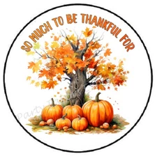SO MUCH TO BE THANKFUL FOR ENVELOPE SEALS LABELS STICKERS PARTY FAVORS