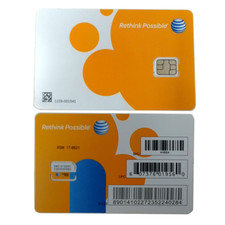 AT T NANO 4G Orange Pre/Post Paid sim card SKU 4488A Brand New
