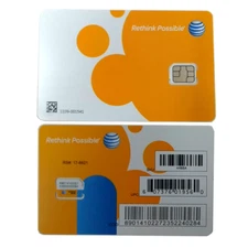 AT&T NANO 4G Orange Pre/Post Paid sim card SKU 4488A Brand New