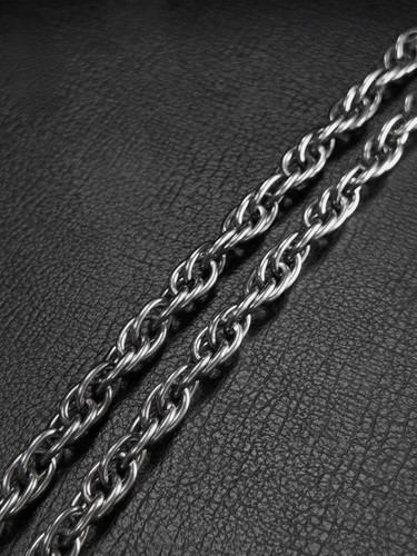 NEW 7mm Pure Titanium Ti Twist Chain Bracelet Men Women 8 inches Anti-Allergy - Picture 9 of 15