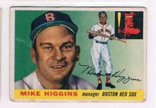 1955 Topps #150 Mike Higgins MG  Boston Red Sox