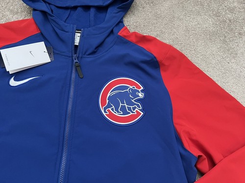 Nike MLB Authentic Collection Chicago Cubs Zip Dugout Jacket Men Size Large New - Picture 3 of 11