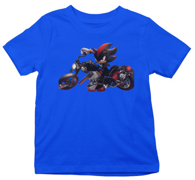 Sonic der Igel Shadow Bike Knuckles Cartoon Bio Baumwolle Kinder Shirt 98 - 164