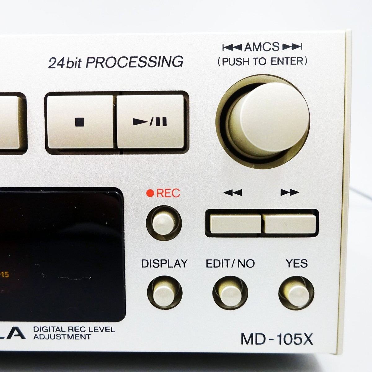 ONKYO Mini Disc Recorder MD-105X Silver High Speed Audio MD