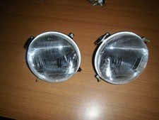 Fiat 124 Spider Pair Headlights Carello H4 New Attachment with Spring