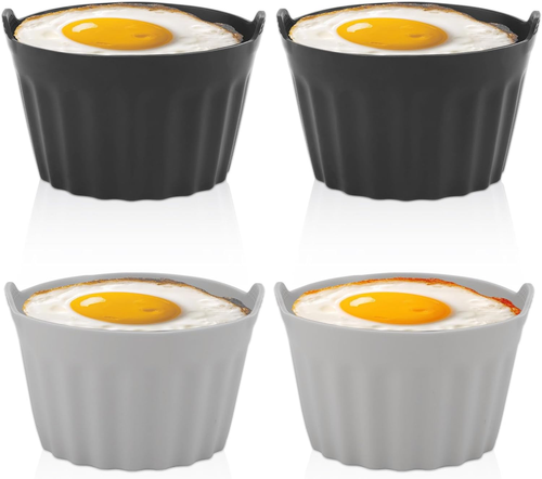 Silicone Muffin Cups Non Stick Silicone Baking Cups Cupcake Molds Reusable 4Pcs