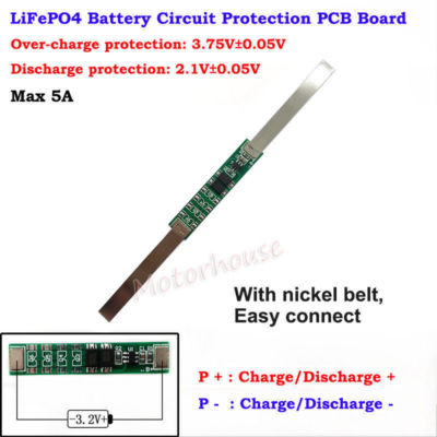 1S 4A 3.2V 3.6V LiFePO4 18650 Battery BMS Charger PCB Protection Circuit Board