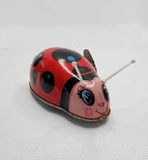 Vintage Tin Wind up Lady Bug, 1969