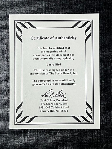 LARRY BIRD Retirement NIGHT February 4, 1993 Autographed Boston Celtics Program - Picture 4 of 7