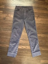 Vintage 1980s SASSON High Waist Corduroy Pants, Gray, Sz 25 Jr 9 Designer Japan