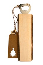 Stabiler Holzöffner großer Flaschenöffner Rinde XXL 20 cm massiv eckig  Senioren