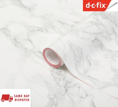 D C FIX ALKOR GRAU WEISS MARMOR SELBSTKLEBEND VINYL FOLIE KÜCHE ARBEITSPLATTEN