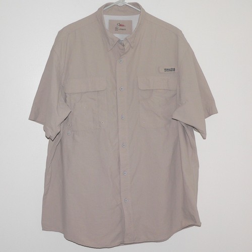 BASS PRO SHOPS 2XL FISHING OUTDOOR / VENTED / UTILITY SHIRT Multiple pockets VGC - Picture 2 of 10