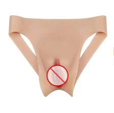 Silicone Pants Crossdresser Pants penetrable false silicone vagina underwear