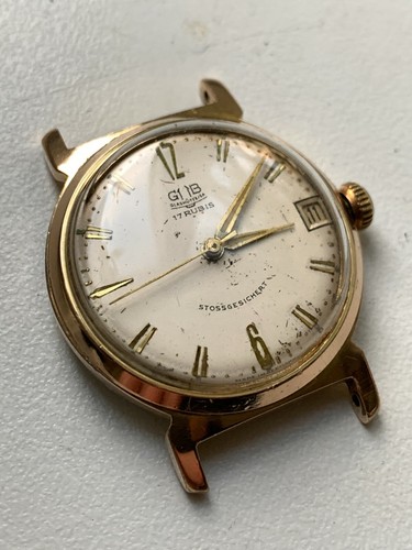 GUB GLASHÜTTE SA 17 Rubis ANTIURTO manuale vento cal. 69.1 Made in Germany - Foto 2 di 5