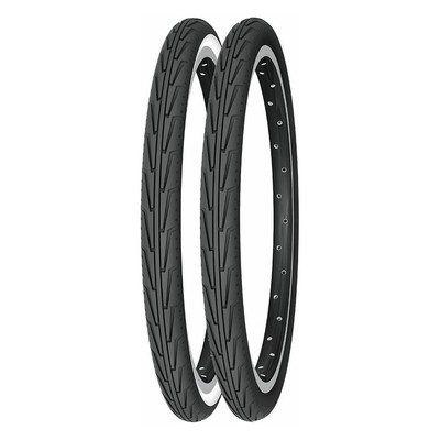 Michelin Strada City Junior 600A Reifen Schwarz/Weiß, 22 Tpi, 630G Fahrräder