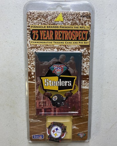 Pinnacle 1994 Pittsburgh Steelers Official NFL 75Year Commemorative Card Pin Set - 第 1/4 張圖片