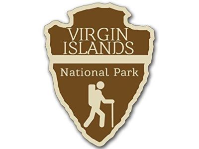 8cm 2xAufkleber Sticker Decal Virgin Islands National Park Arrowhead F3350