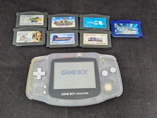 C310 Nintendo Gameboy Advance console Milky Blue GBA AGB-001 Region Free w/game