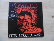 Wattie Buchan Autograph Signed LP Cover The Exploited - Let's Start A War Vinyl
