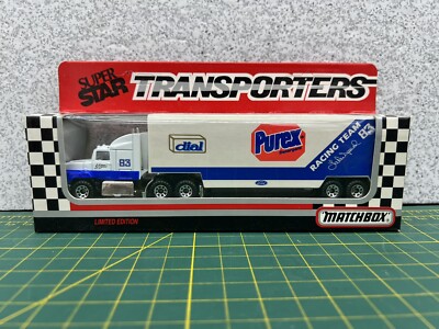 Purex Racing Team #83 Lake Speed 1993 Matchbox Super Star Transporters NASCAR