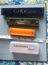Lot of 3 harmonicas
