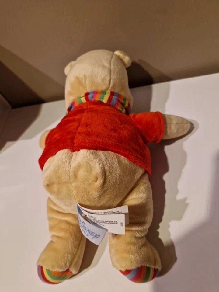  Doudou Grelot Ours Nicotoy  Winnie The Pooh Peluche Winnie L'ourson 24 Cm - Photo 2/2
