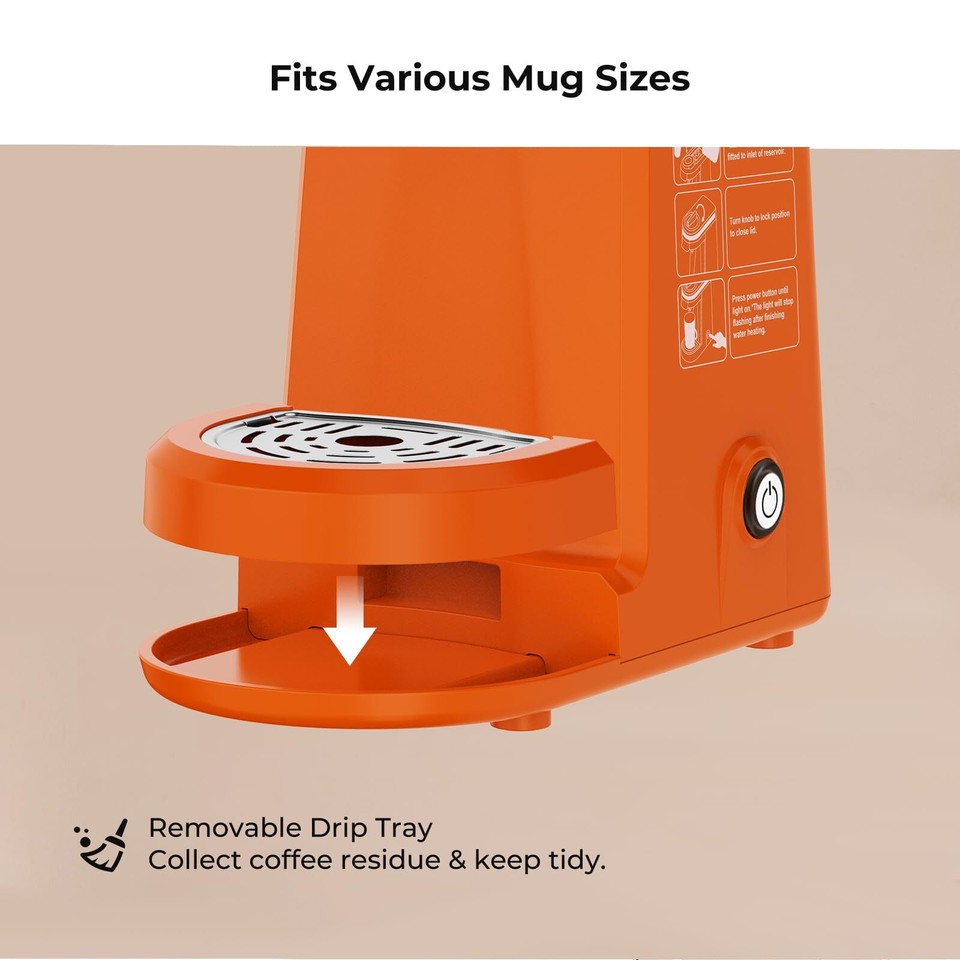 Single Cup Coffee Maker Single Serve Coffee Machine For Kpod Capsule