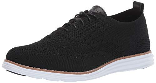 W14807 WOMENS COLE HAAN ORIGINALGRAND STITCHLITE WINGTIP BLACK/WHITE SIZE 8.5