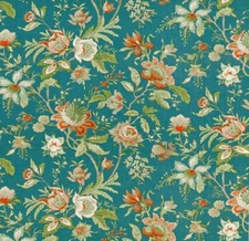 Mill Creek Raymond Waites AMANTEA Floral CARIBBEAN Drapery Sewing Fabric BTY