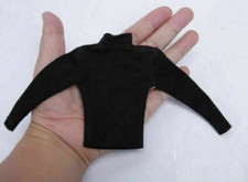 1/6 Male Black Long-sleeved Shirt Hoodless Sweater Clothes For 12''Figure Body